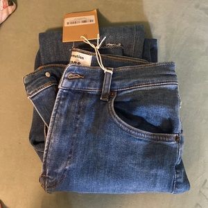 Reformation skinny jeans.